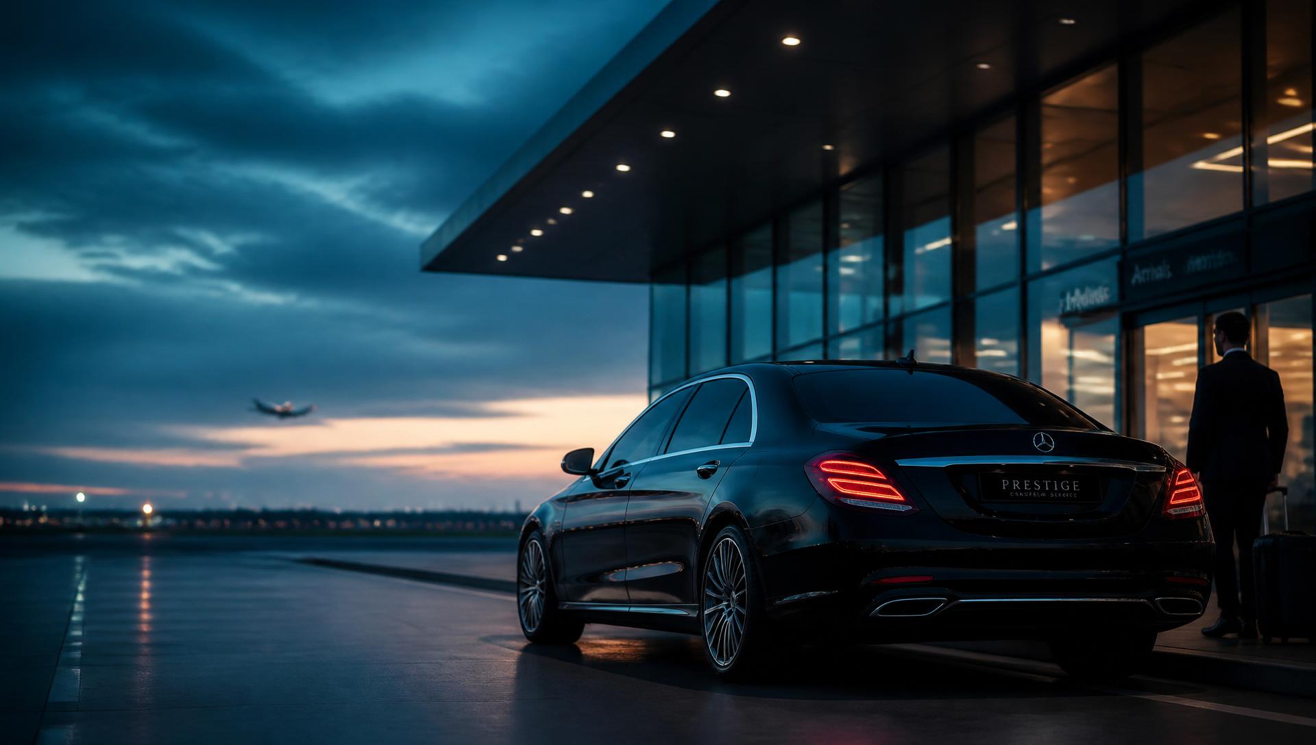 Premium vehicle at the airport